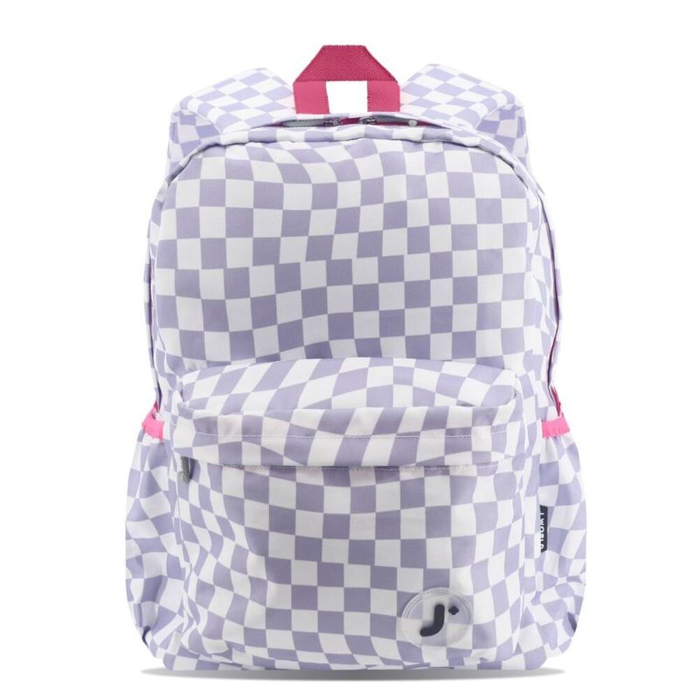 JWorld Oz 18" School Backpack - Lavender Checkers